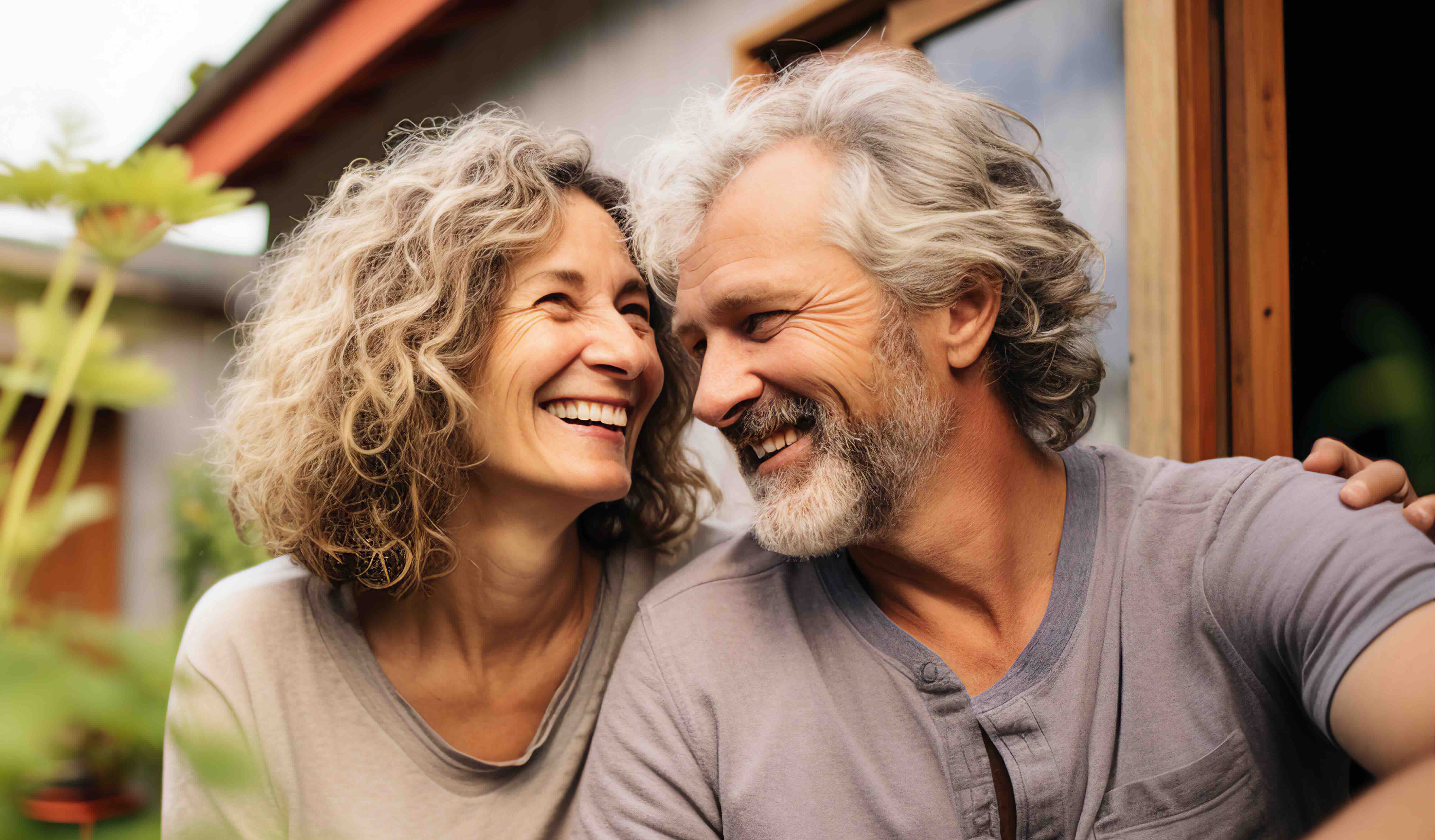 A happy smiling couple